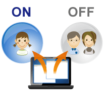 家族1人ひとりに合わせて設定ができる！