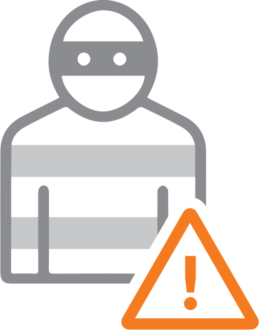 ネット犯罪をしている人のイメージイラスト