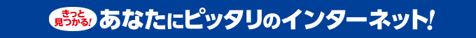 あなたにピッタリのインターネット