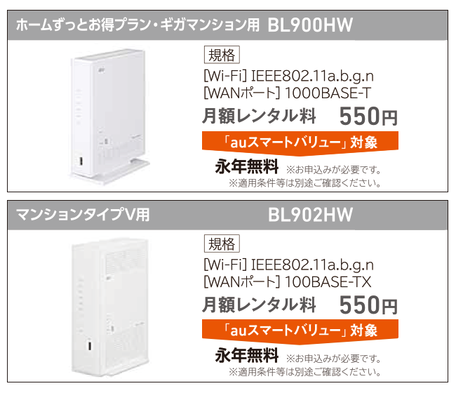 内蔵無線LAN機器