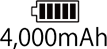 4000mAhバッテリー
